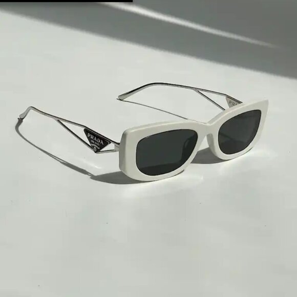 PRADA Symbole White Sunglasses SPR 14Y - Picture 1 of 6